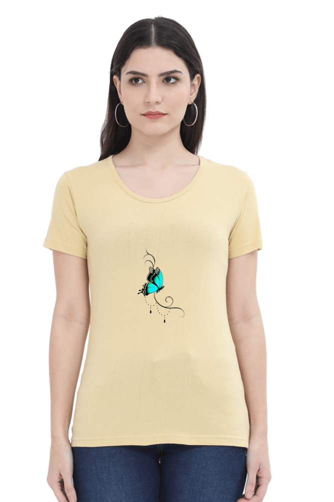 Butterfly Half Sleeve T-Shirt