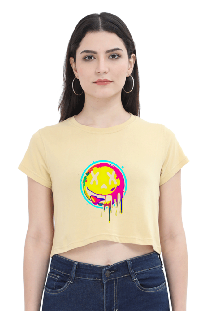 Emoji Crop Top For Women