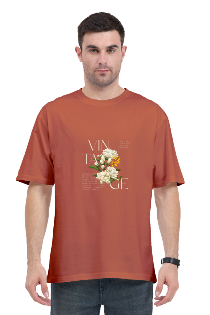 Custom Made Cotton Blend Round Neck Oversized T-Shirt