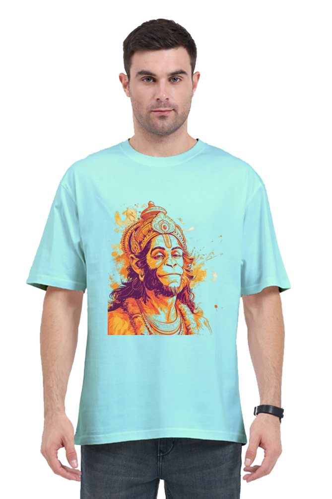 Lord Hanuman Oversized T-Shirt For Male