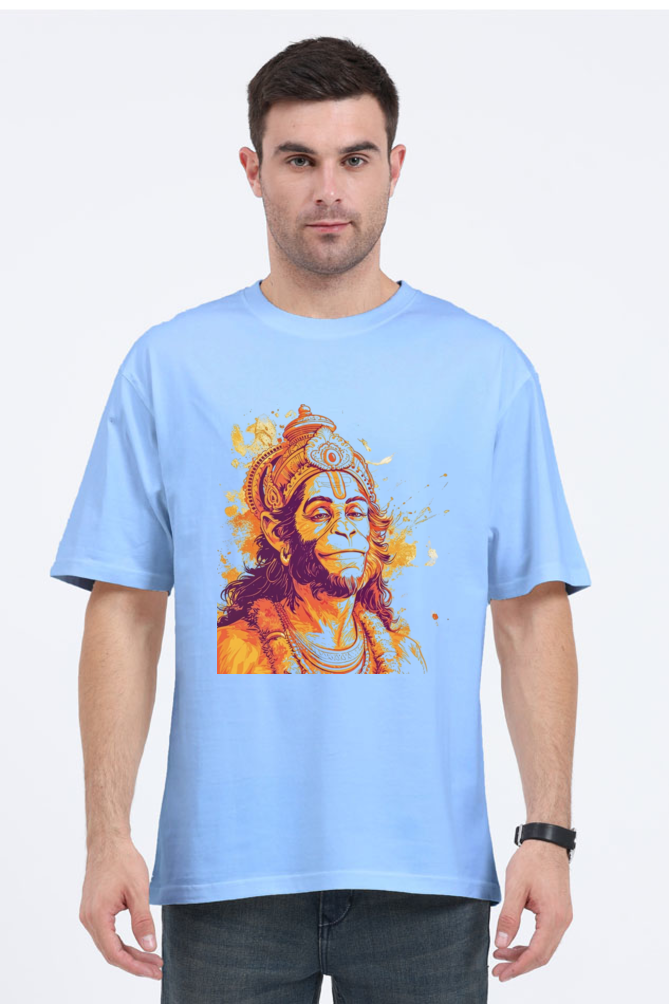 Lord Hanuman Oversized T-Shirt For Male