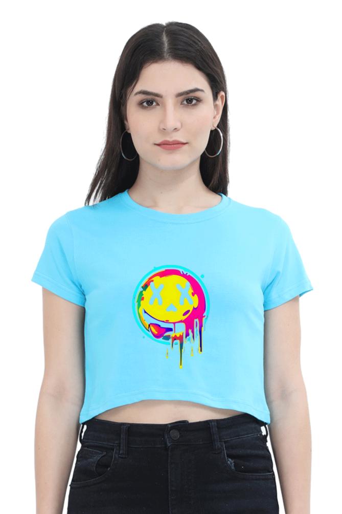 Emoji Crop Top For Women