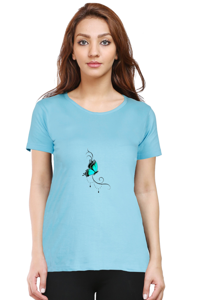 Butterfly Half Sleeve T-Shirt