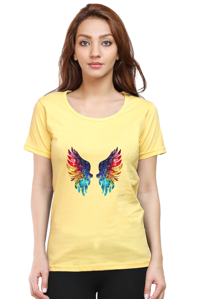 The Wings Half Sleeve T-Shirt For Womens