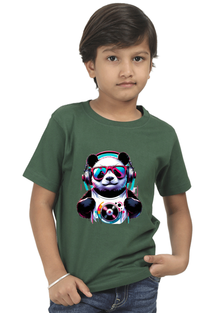 Panda Half Sleeve T-Shirt