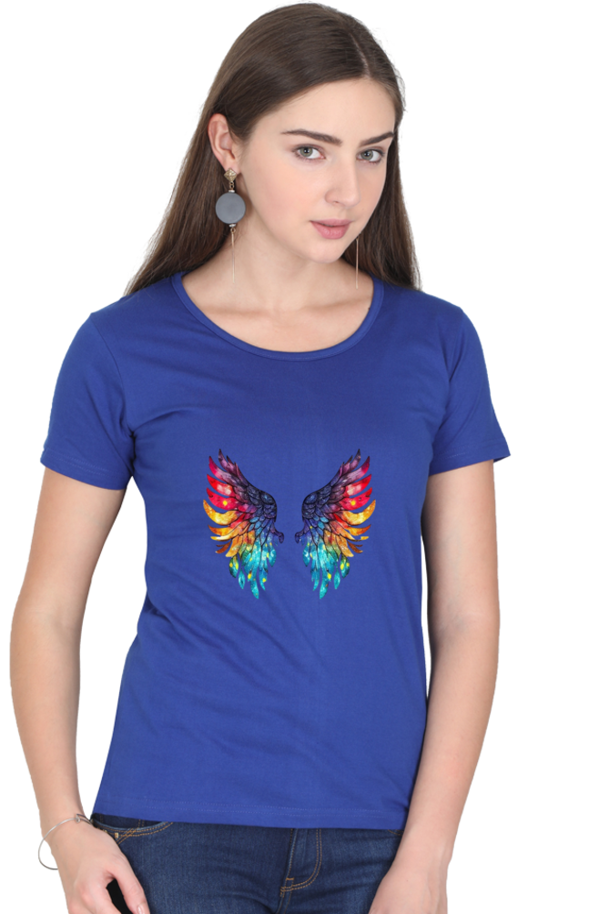 The Wings Half Sleeve T-Shirt For Womens